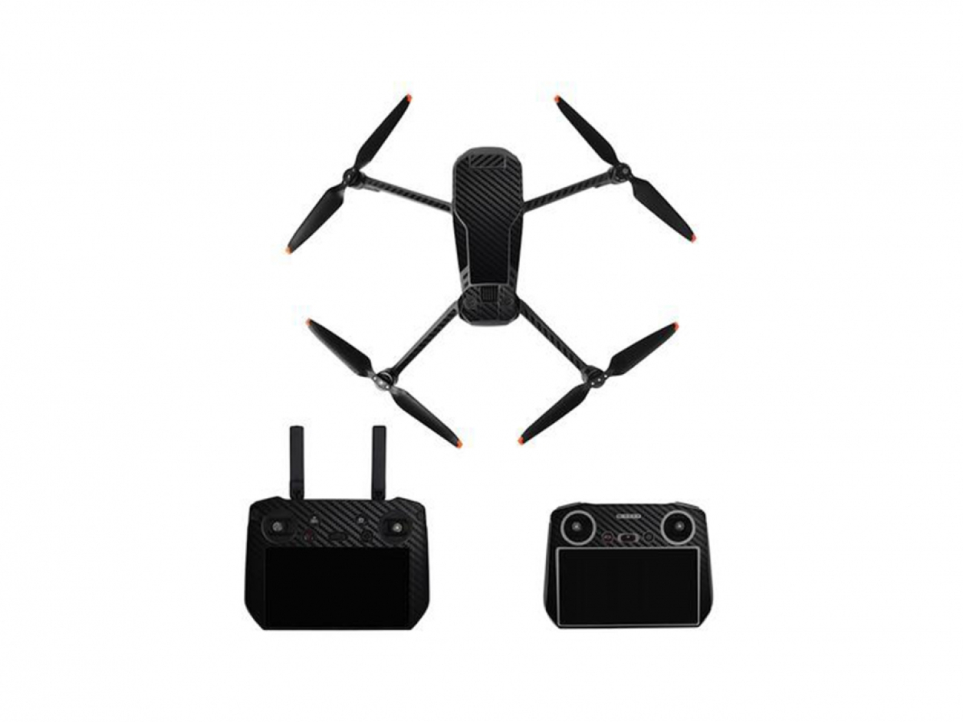 Černý polep na dron DJI Mavic 3 Pro + DJI RC