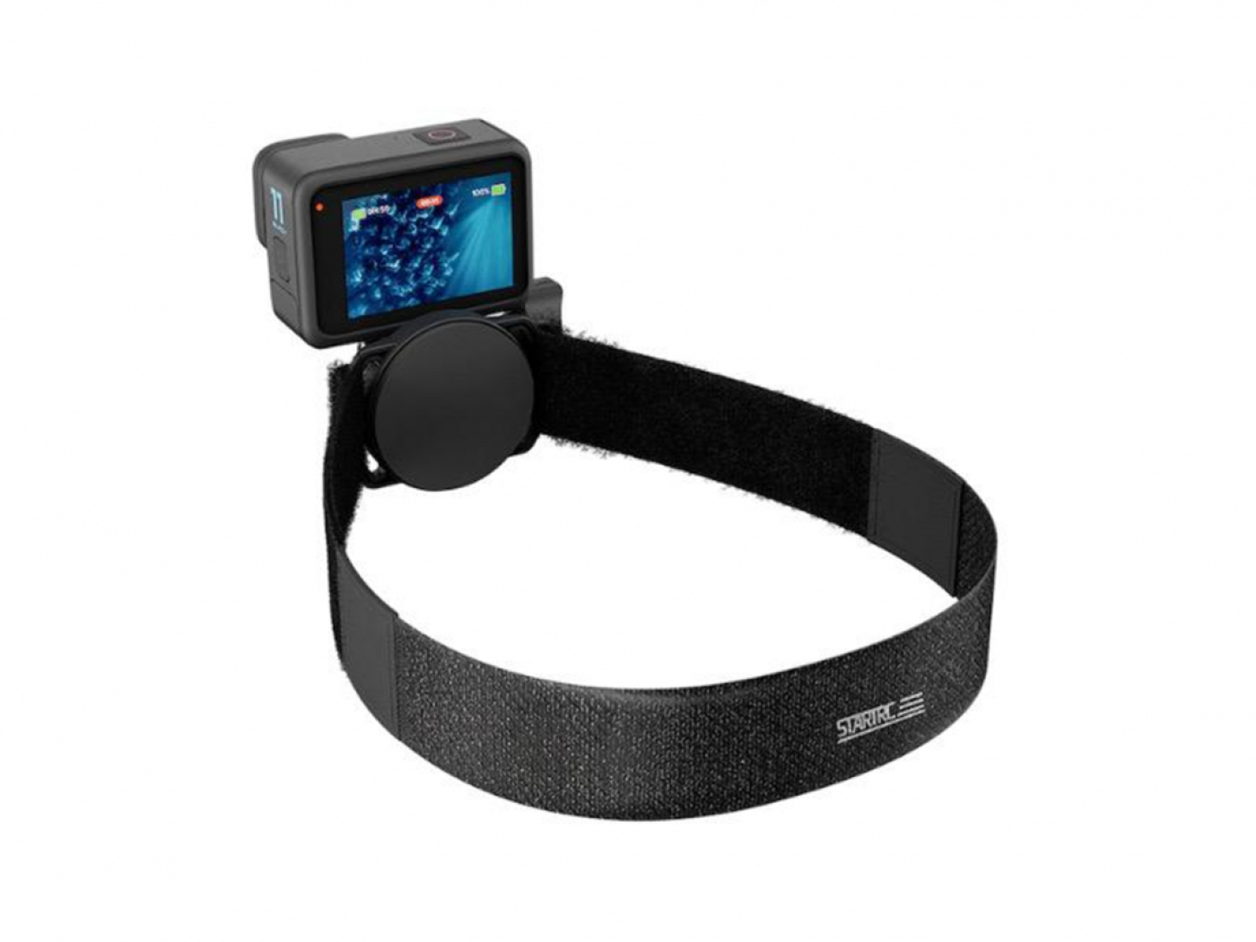 Rychloupínací magnetický popruh na hlavu pro akční kameru