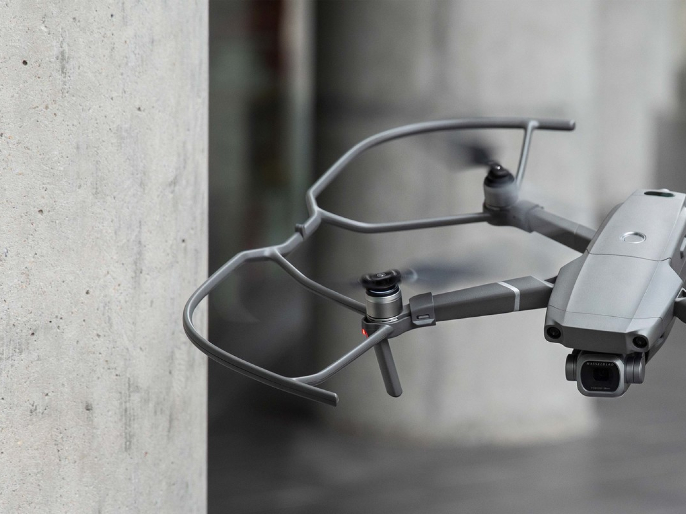 DJI Mavic 2 ochranné oblouky v akci Mavic 2 Pro