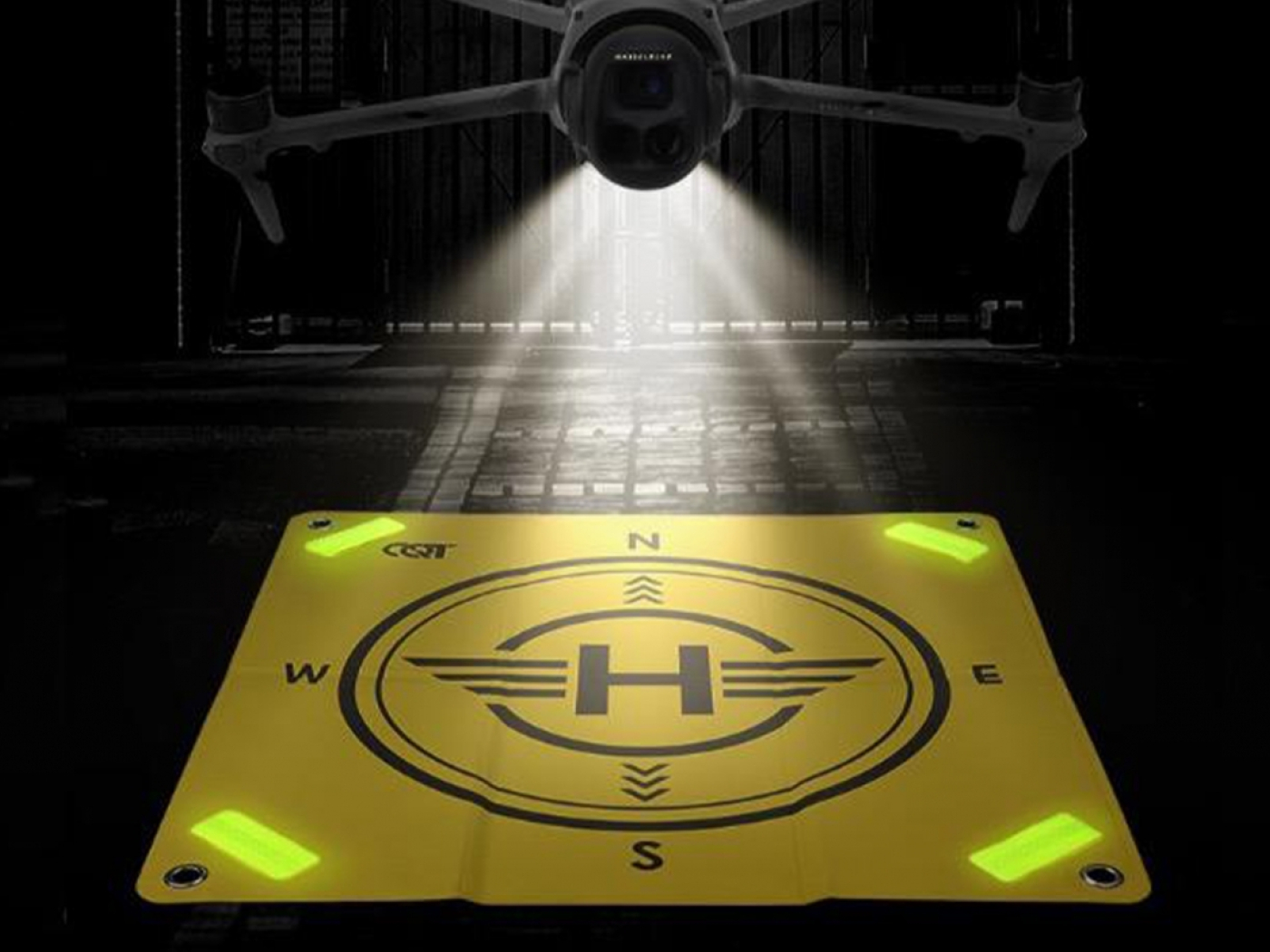 Skládací přistávací podložka s odrazkami 55cm