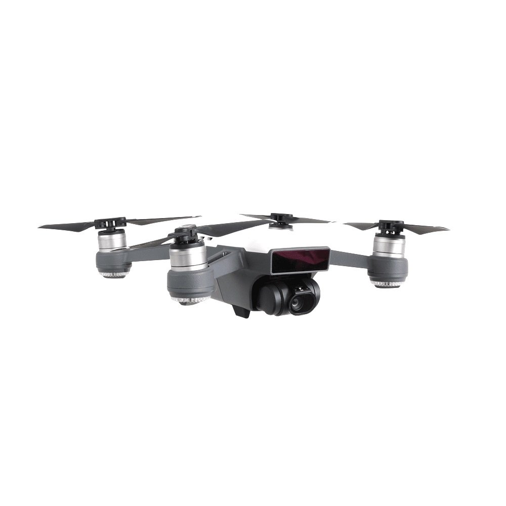 UV filtr PolarPro na dron DJI Spark nasazený 