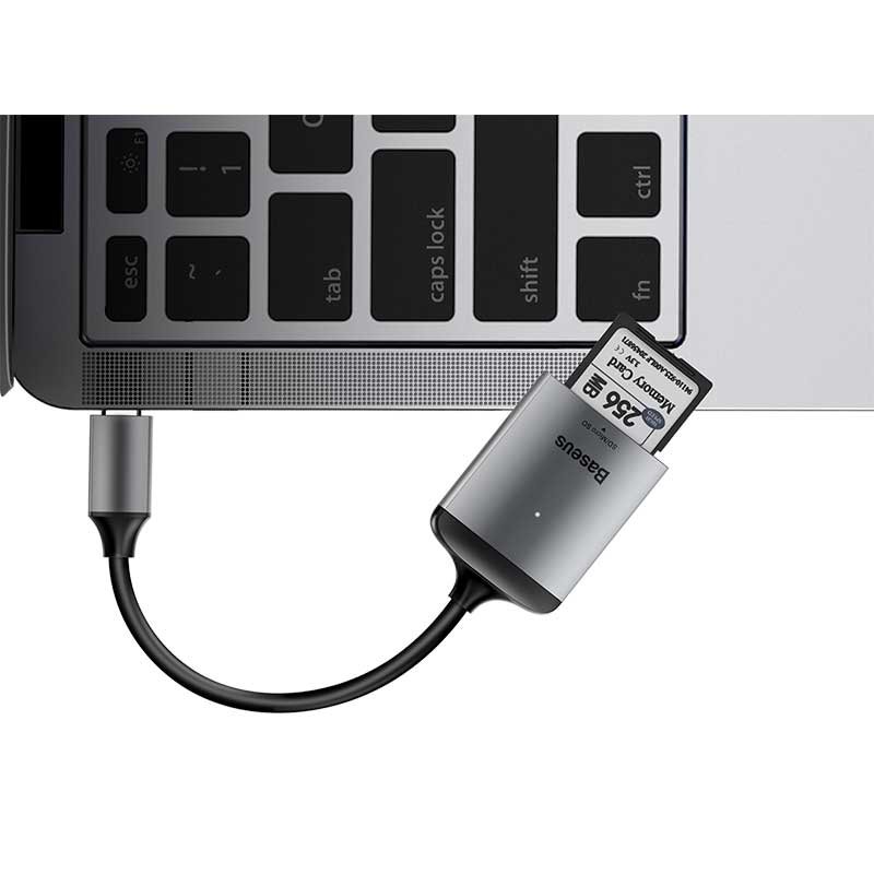 Adapter Baseus USB-C na Card Reader Hub s PC