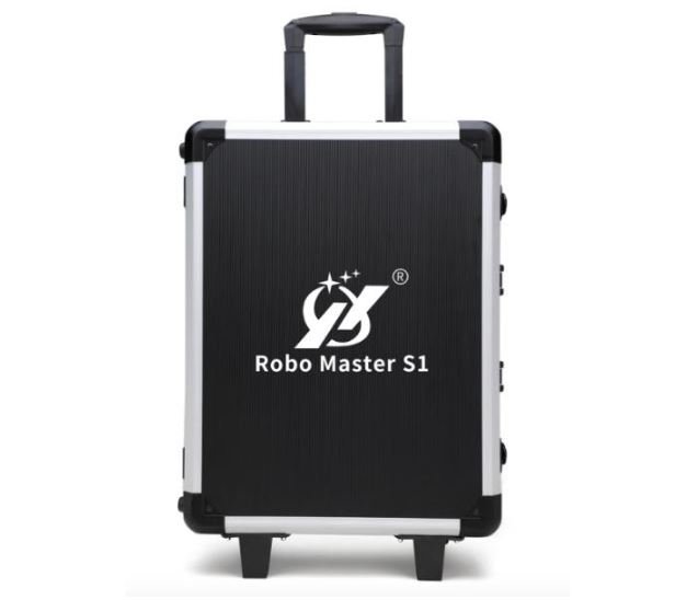Hliníkový kufr na kolečkách pro DJI RoboMaster S1 zepředu