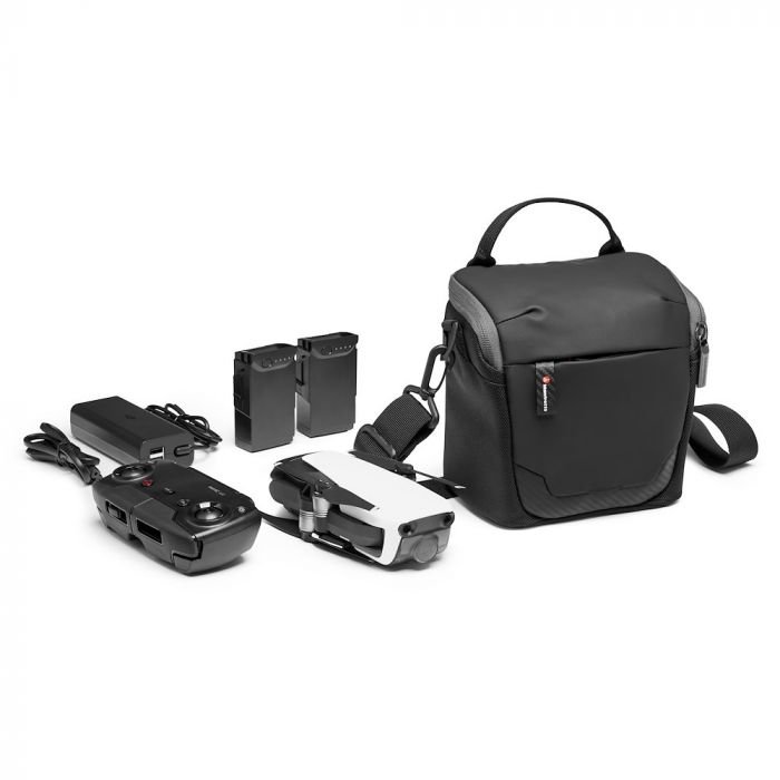 Brašna Manfrotto Advanced2 Shoulder bag S na DJI Mavic Air, Mini s vybavením