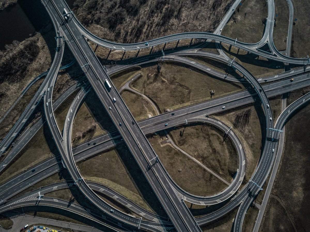 Highway from drone