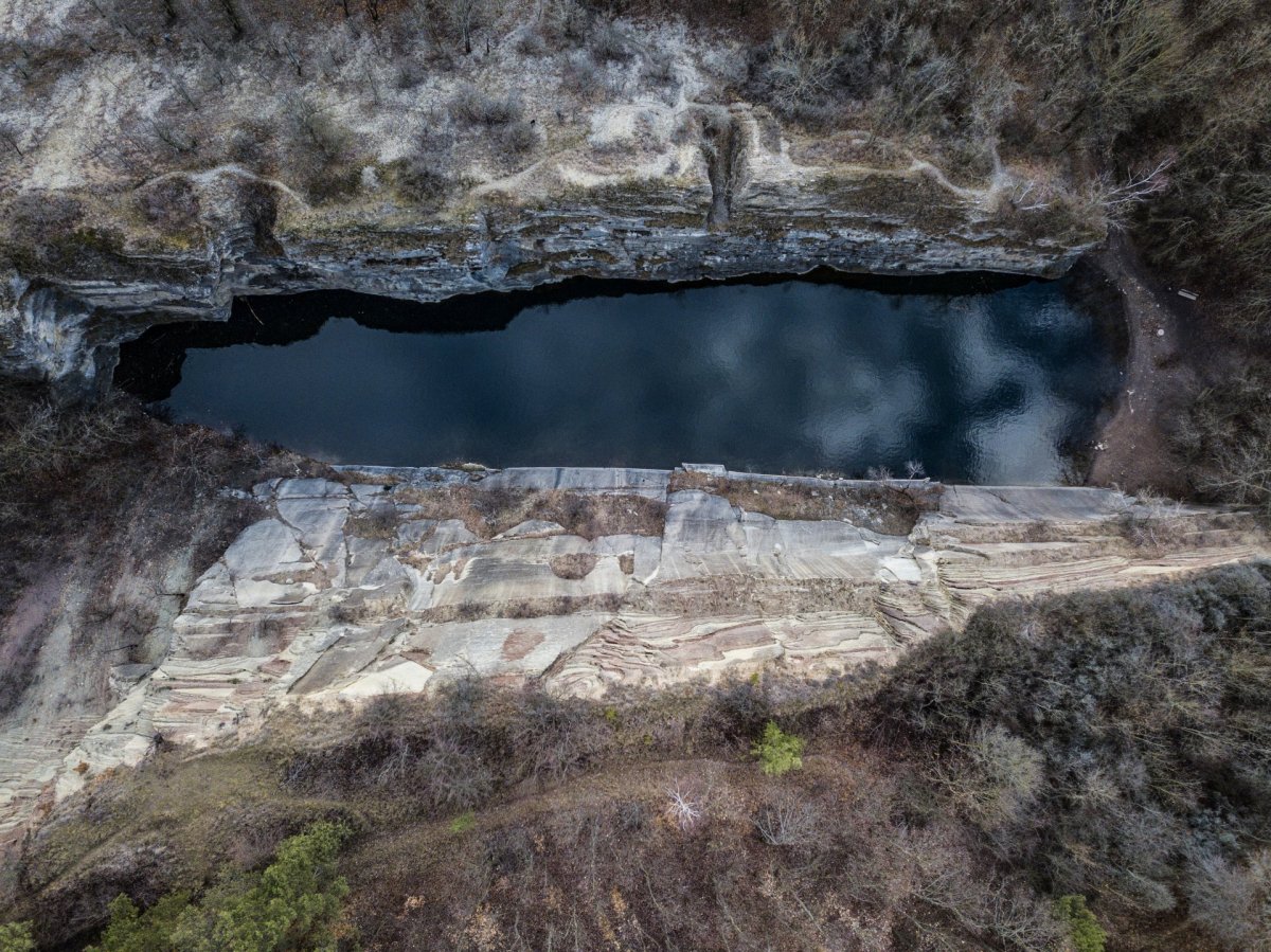 Quarry from drone