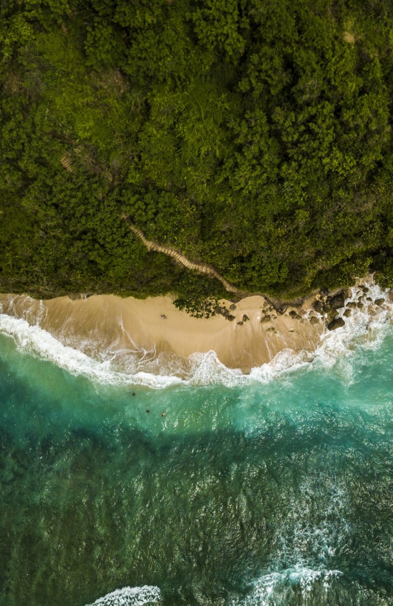 Bali sea and beach drone photography