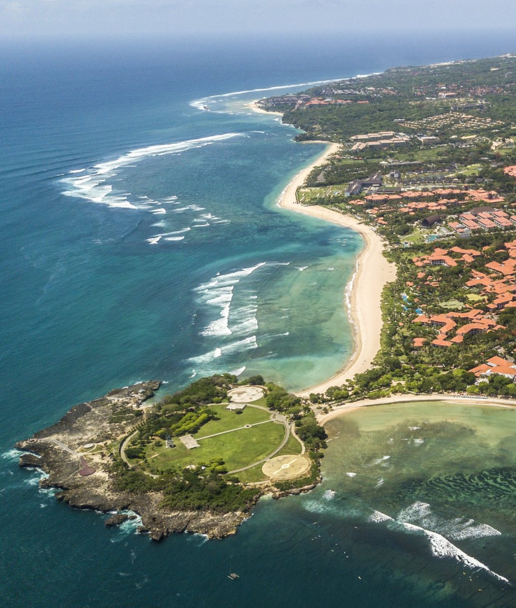 Bali coast drone photography