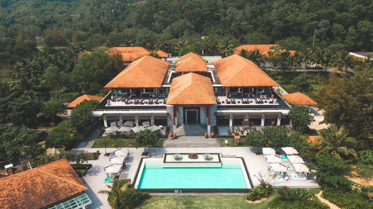 Bali hotel drone photography