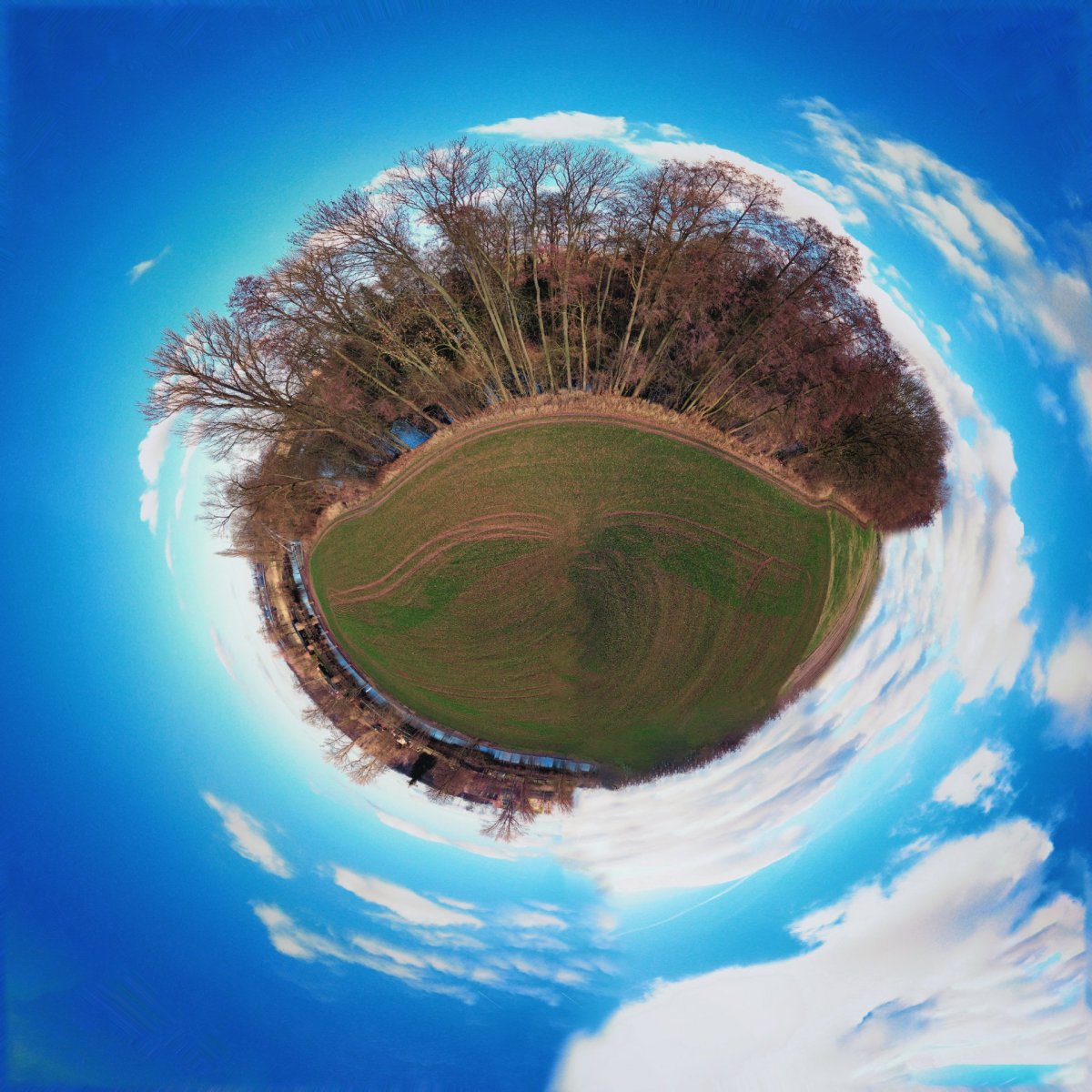 Planet drone photography