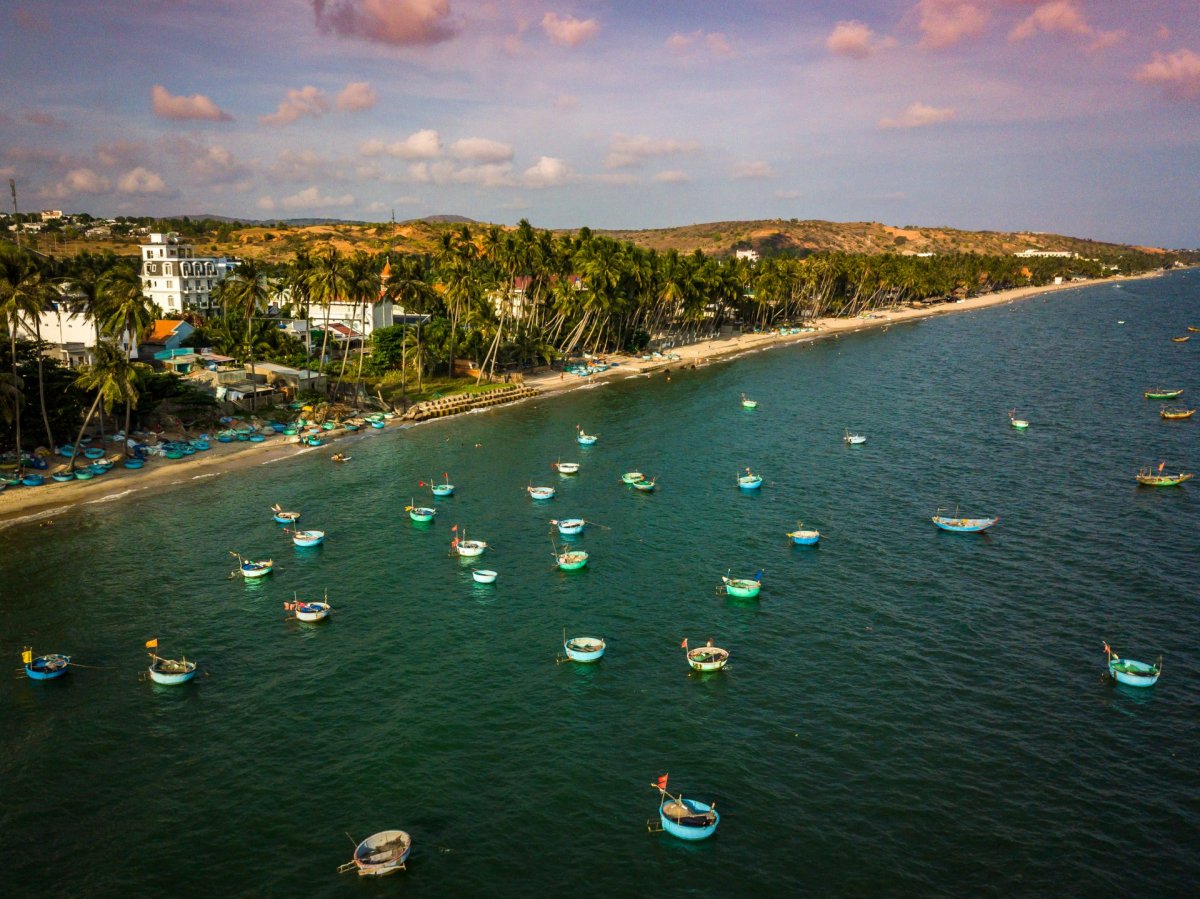 Vietnam coast from drone