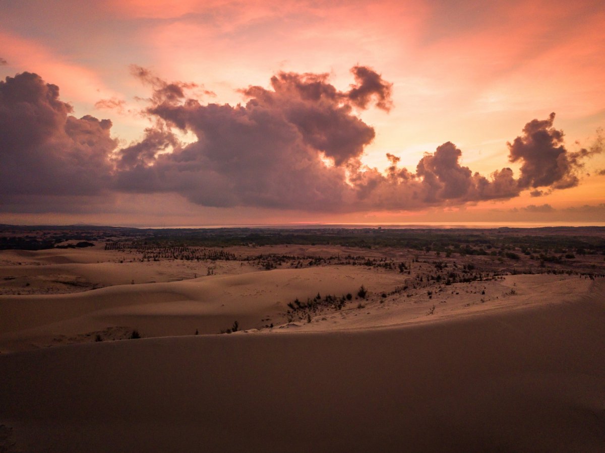 Vietnam sunset drone photography