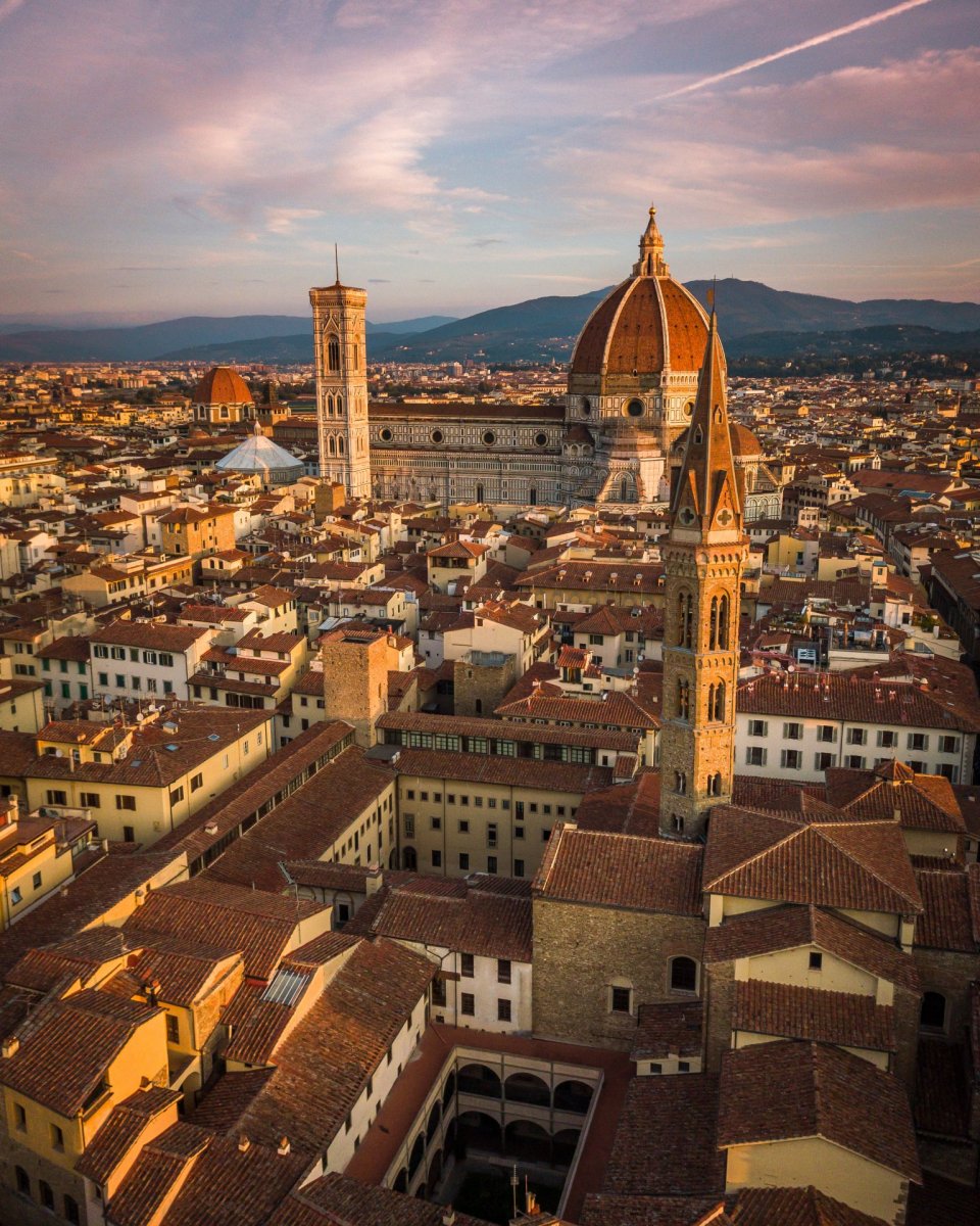 Florence, Italy from drone