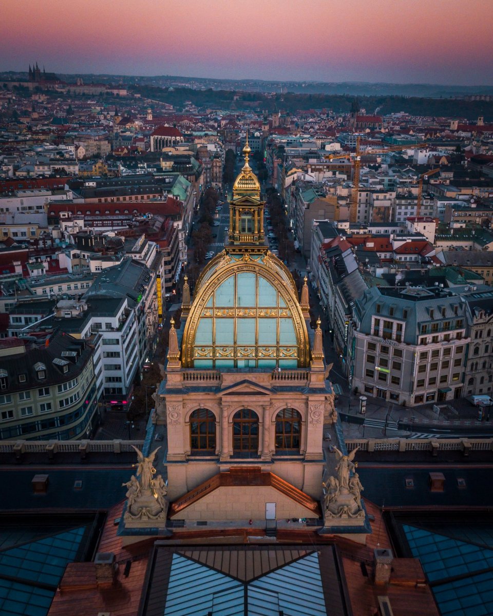 National Museum Praha drone photography