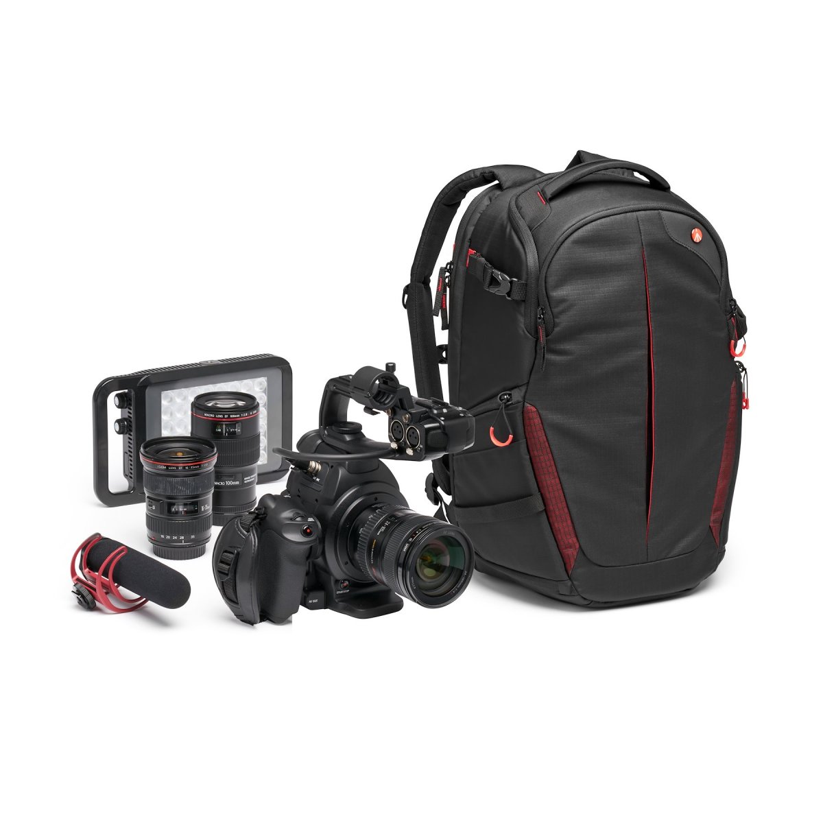 Fotobatoh Manfrotto Pro Light backpack RedBee-310 pro DSLRc nebo dron DJI Mavic series s vybavením