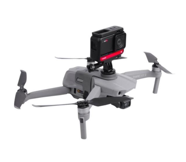 Držák akční kamery, VR na dron DJI Mavic Air 2 ze strany