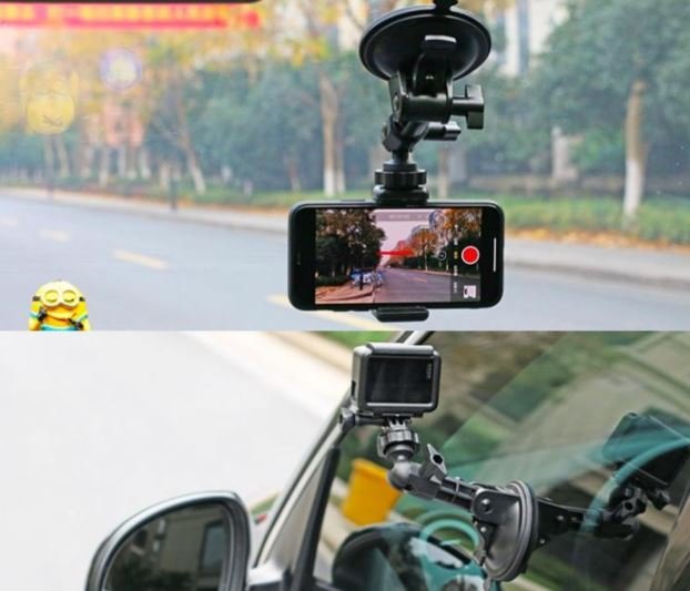 Univerzální držák do auta na akční kameru nebo telefon v praxi