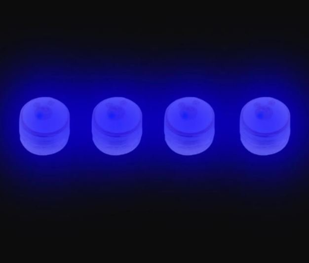 Sada LED světel na DJI Mavic series (modrá) ve tmě