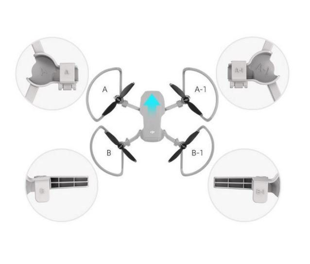 Ochranné oblouky a zvýšené přistávací nohy na dron DJI Mini 2