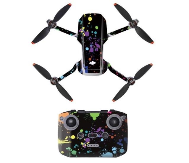 Barevný polep na dron a ovladač DJI Mini 2 - černá verze