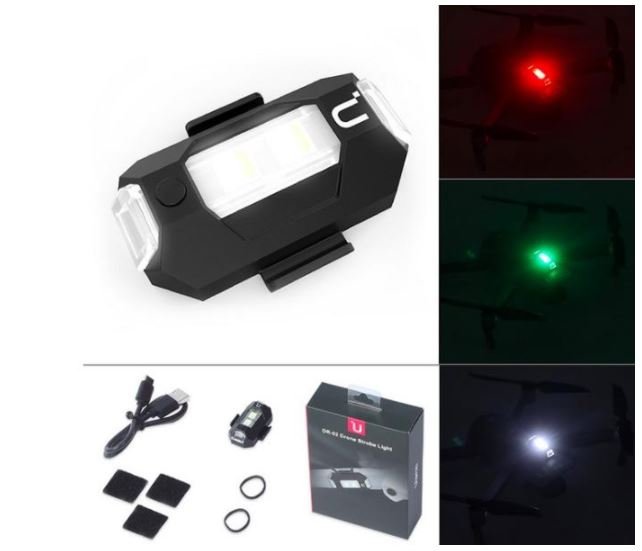 Přídavné blikající LED světlo na drony varianty