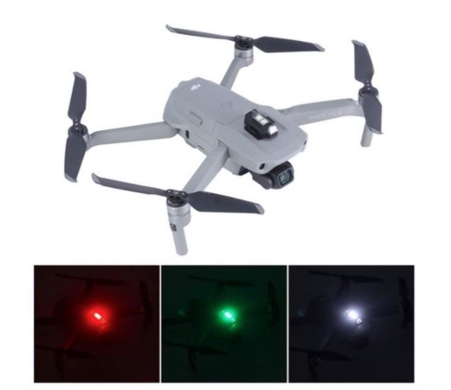 Přídavné blikající LED světlo na drony 