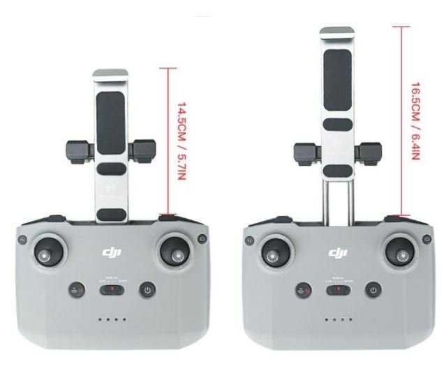 Hliníkový držák tabletu s popruhem na dron DJI Mavic Air 2, Mini 2 rozměry