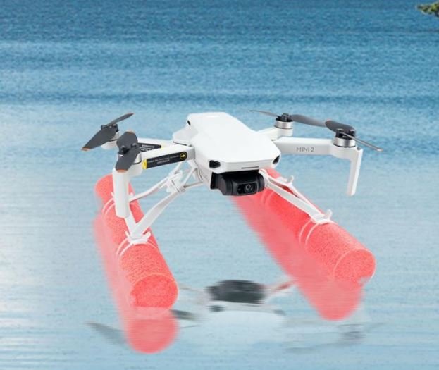 Plovoucí přistávací podvozek na dron DJI Mavic Mini, Mini 2 v praxi