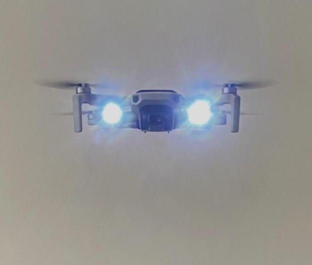 Přídavná LED světla na dron DJI Mavic Mini, Mini 2 v noci