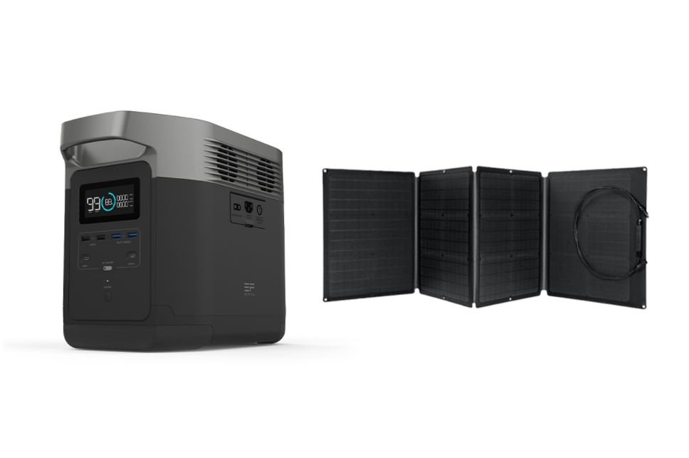 Nabíjecí stanice EcoFlow Delta 1300 Black, 220–240V (mezinárodní verze) + solární panel 110W