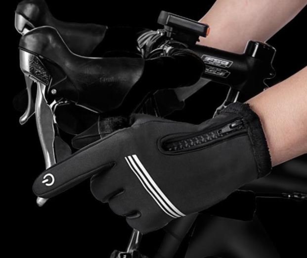 Zateplené fotografické rukavice na kole
