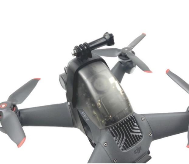 Adaptér pro připojení akční kamery na DJI FPV závodní dron shora