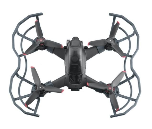 Ochranné oblouky na DJI FPV závodní dron shora
