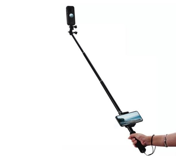 Prodlužovací tyč s držákem telefonu na kameru Insta360 ONE X2 v praxi