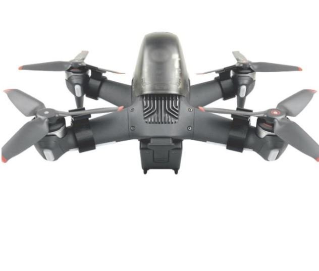 Držák vrtulí DJI FPV závodního dronu zezadu