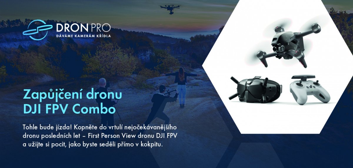 Dárkový poukaz na zapůjčení dronu DJI FPV Combo