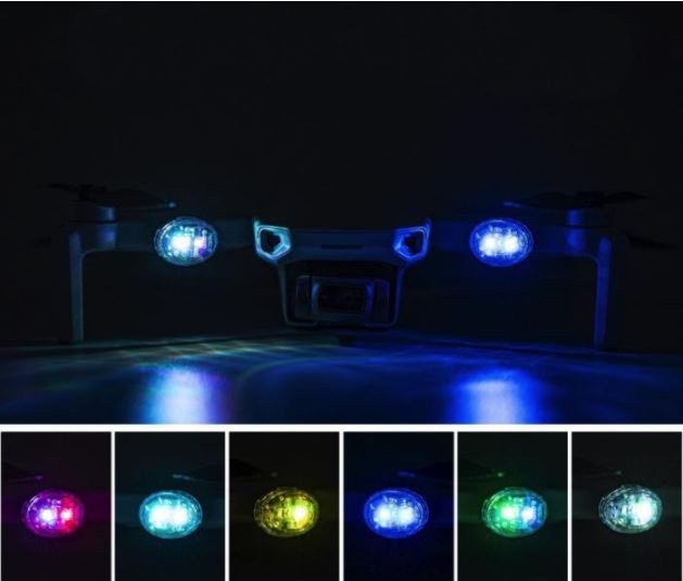 Barevné LED stroboskopické světlo na dron (2ks) barvy