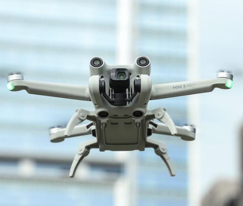 Skládací podvozek na dron DJI Mini 3 Pro zepředu