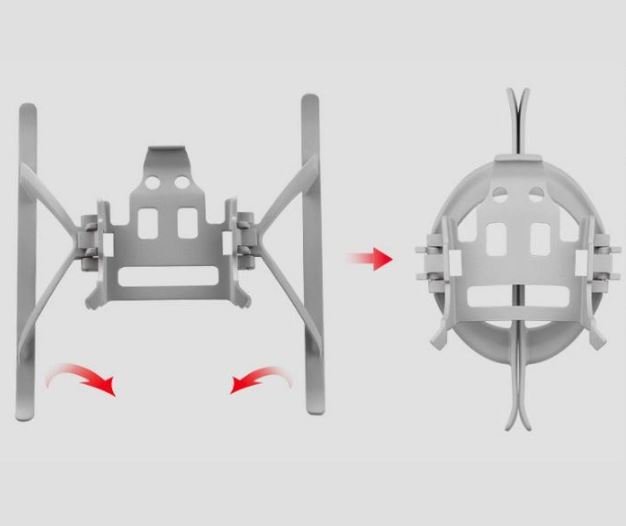 Skládací podvozek na dron DJI Mini 3 Pro složení