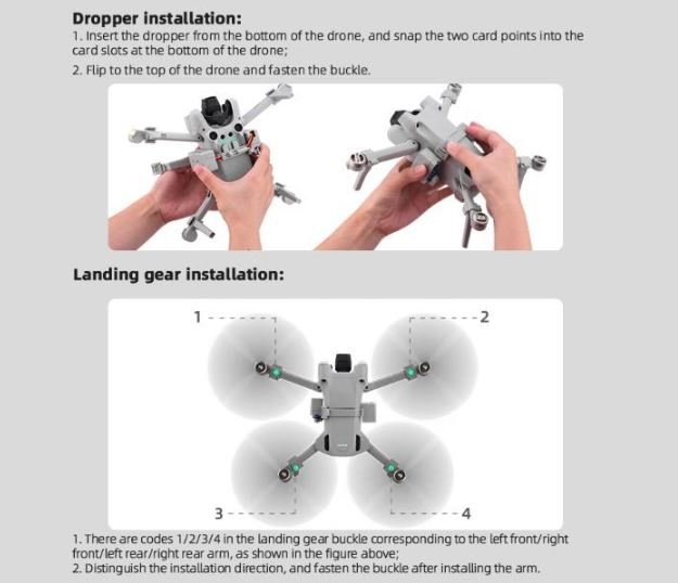 Air Dropping System pro dron DJI Mini 3 Pro popis 