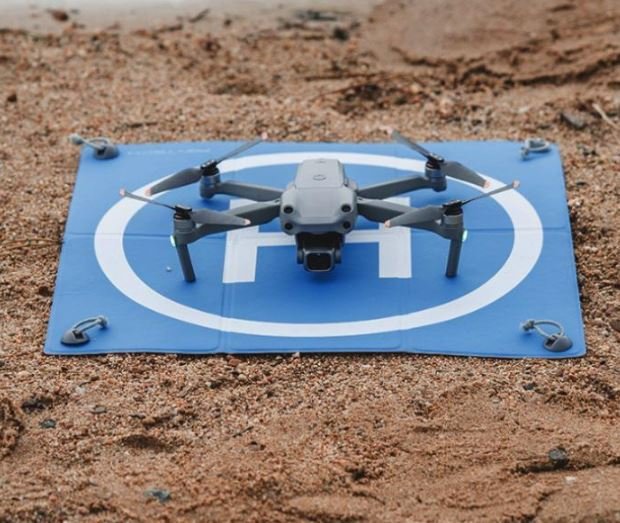 Přistávací plocha pro drony (50cm) v praxi