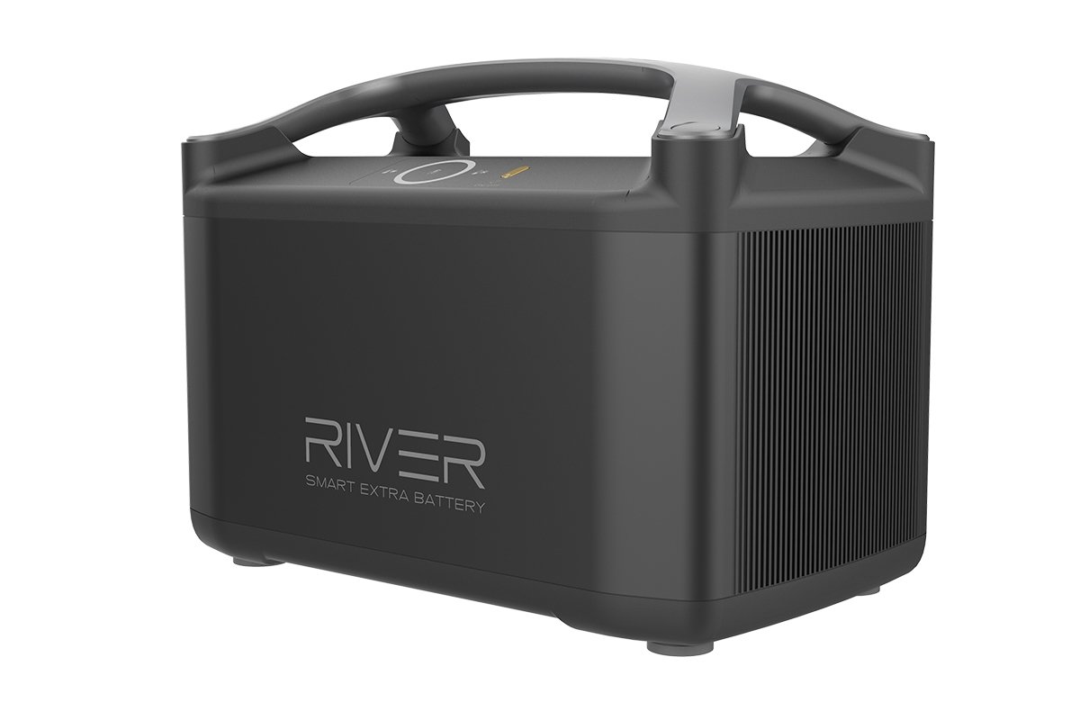 Přenosná nabíjecí stanice EcoFlow RIVER 600 PRO + přídavná baterie ze strany  