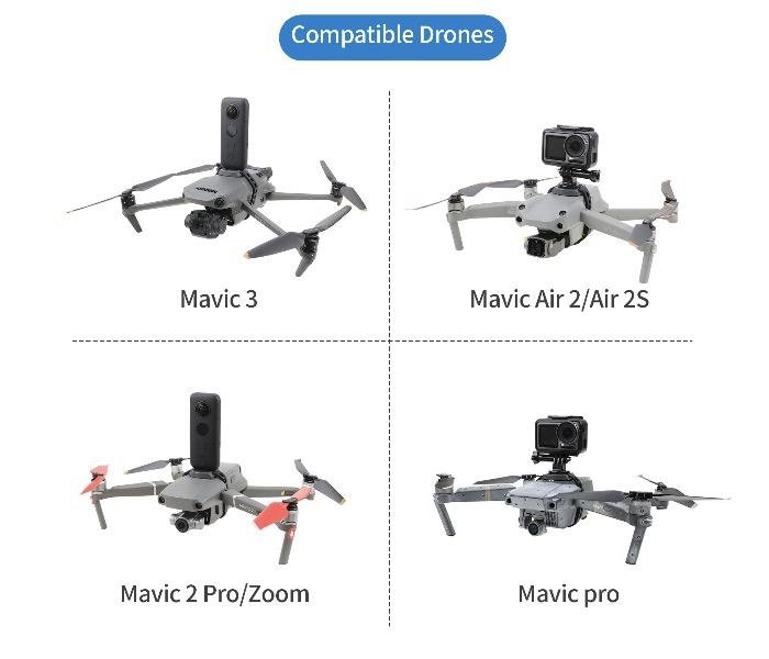 Univerzální držák akční kamery na dron na dronech