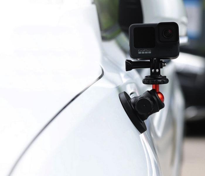 360° magnetický držák na akční kameru na autě