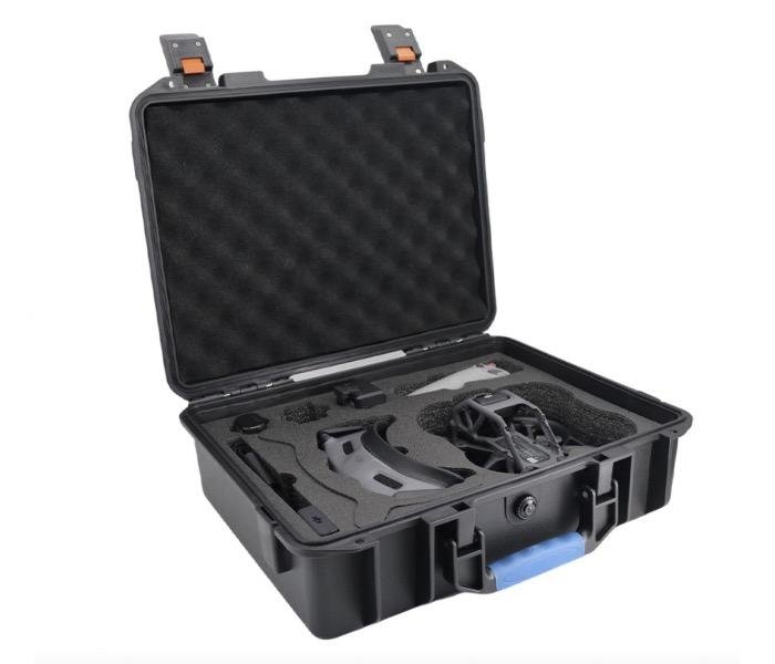 Černý odolný kufr na dron DJI Avata vnitřek