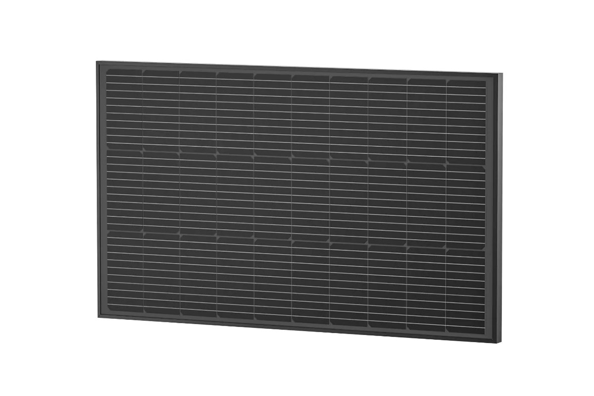 EcoFlow sada dvou rigidních solárních panelů 100W z boku