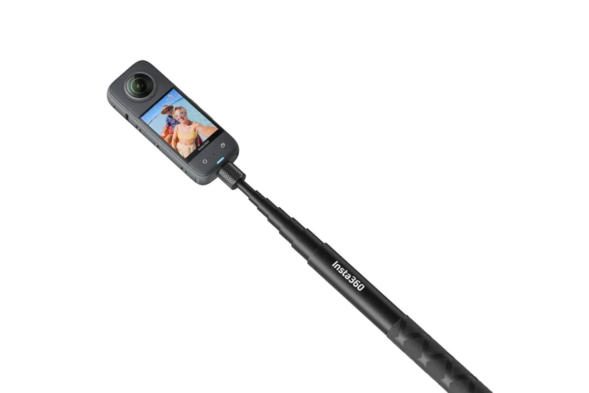 Neviditelná selfie tyč 114 cm na kameru Insta360 v praxi