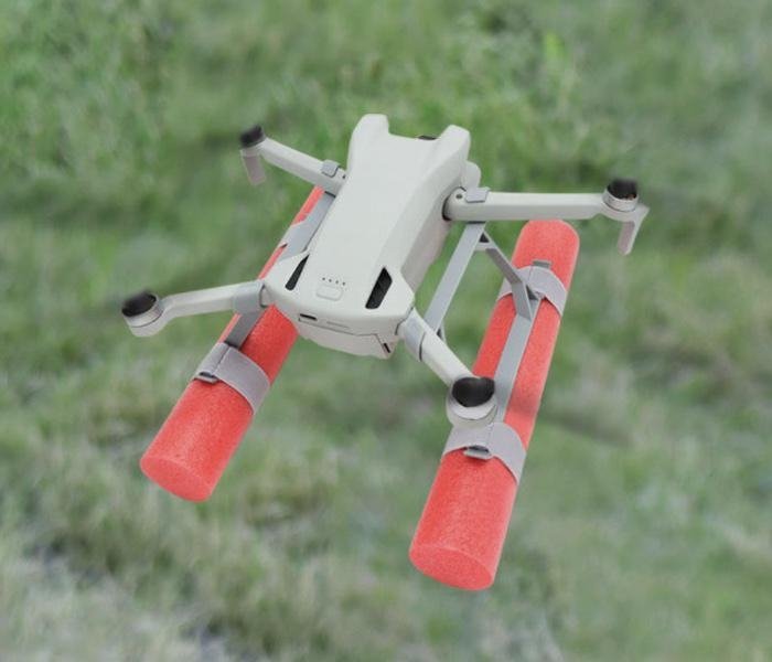 Plovoucí přistávací podvozek na dron DJI Mini 3 shora