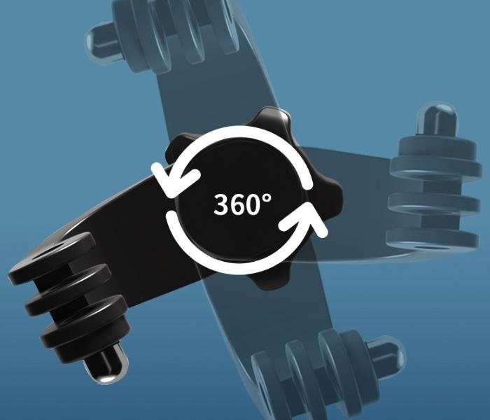 360° adaptér na akční kameru rotace
