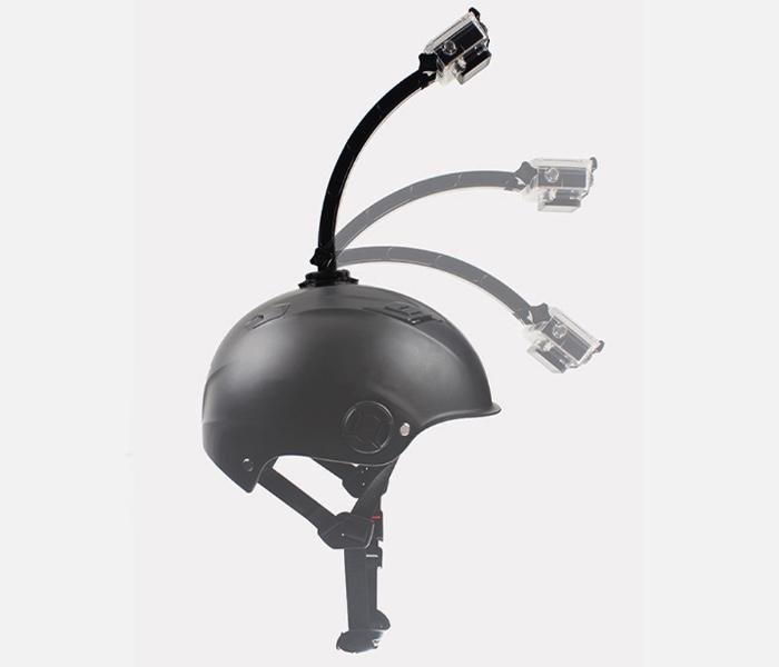 360° držák na helmu pro akční kamery v praxi